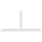 Ekena Millwork Portland Architectural Grade PVC Gable Bracket, 108"W x 54"H x 4"D x 6"F, 12/12 Pitch GBP108X54X0406POR00 - alternate 3
